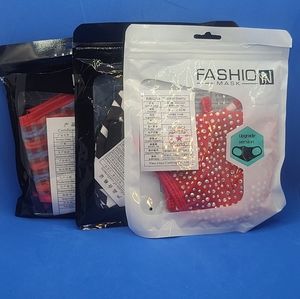NWT 5 Fashion Face Masks